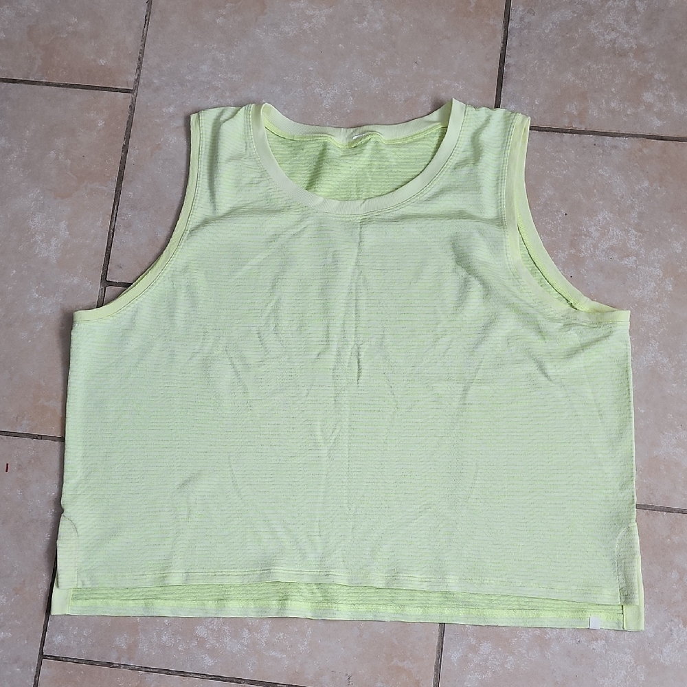 Lululemon Lime Green Sleeveless Top Size 8
